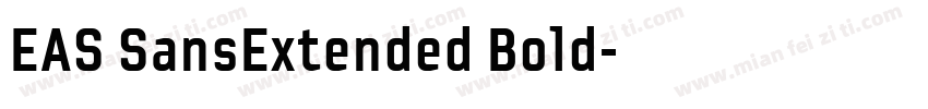 EAS SansExtended Bold字体转换